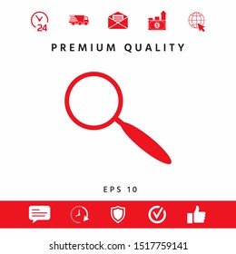 Search icon symbol. Graphic elements for your design