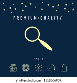 Search icon symbol. Graphic elements for your design