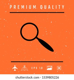 Search icon symbol. Graphic elements for your design