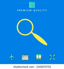 Search icon symbol. Graphic elements for your design