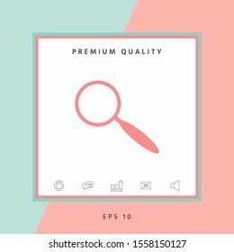 Search icon symbol. Graphic elements for your design