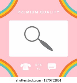 Search icon symbol. Graphic elements for your design