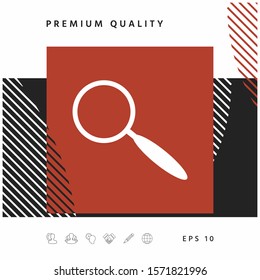 Search icon symbol. Graphic elements for your design