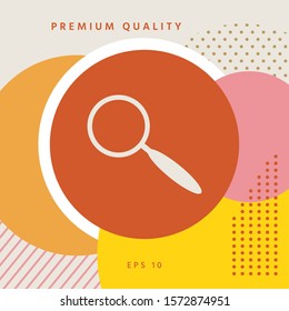 Search icon symbol. Graphic elements for your design