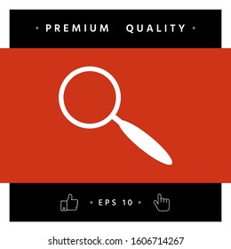 Search icon symbol. Graphic elements for your design