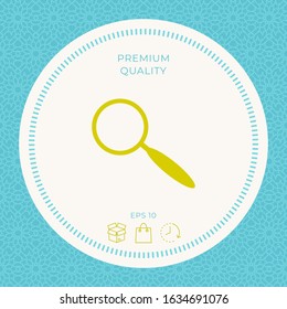 Search icon symbol. Graphic elements for your design
