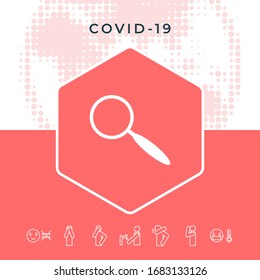 Search icon symbol. Graphic elements for your design