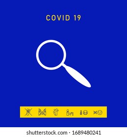 Search icon symbol. Graphic elements for your design