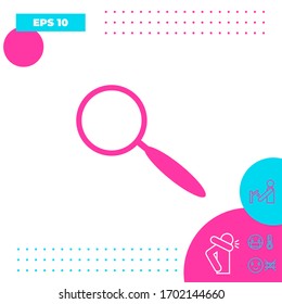 Símbolo de icono de búsqueda. Elementos gráficos para el diseño