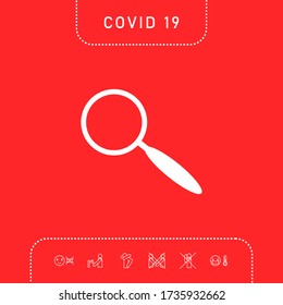 Search icon symbol. Graphic elements for your design