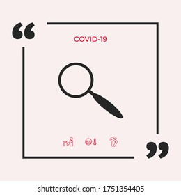 Search icon symbol. Graphic elements for your design