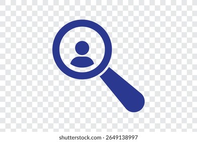 Search icon symbol. Magnifier or loupe sign. vector magnifier or loupe icon