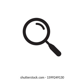 Search icon symbol. Magnifier icon vector illustration on white background