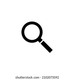 search icon symbol. magnify vector isolated on white background