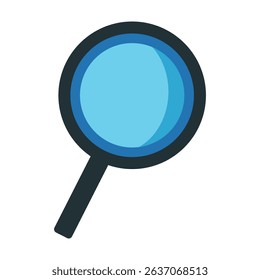 Search icon symbol. Magnifying glass vector sign illustration.
