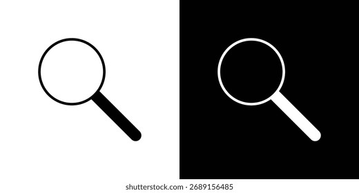Symbol suchen. einfaches flaches Symbol auf leerem Hintergrund.