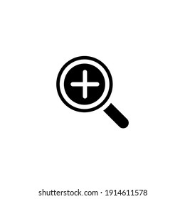 Search icon symbol vector on white background