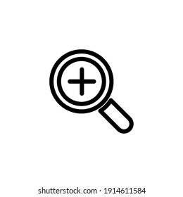 Search icon symbol vector on white background