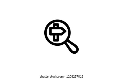 Search Icon Template Vector Sign Design
