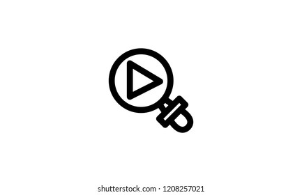 Search Icon Template Vector Sign Design
