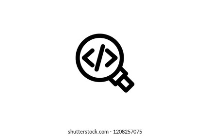 Search Icon Template Vector Sign Design