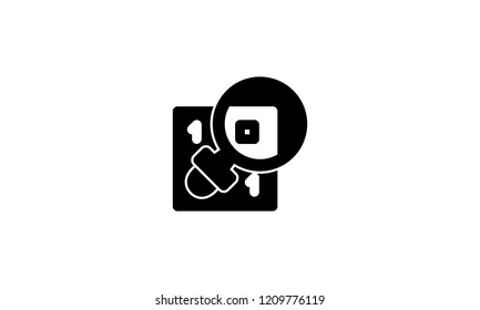 Search Icon Template Vector Sign Design