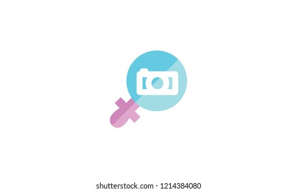 Search Icon Template Vector Sign Design