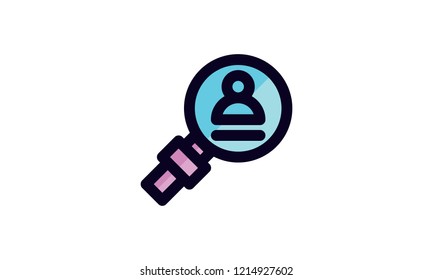 Search Icon Template Vector Sign Design