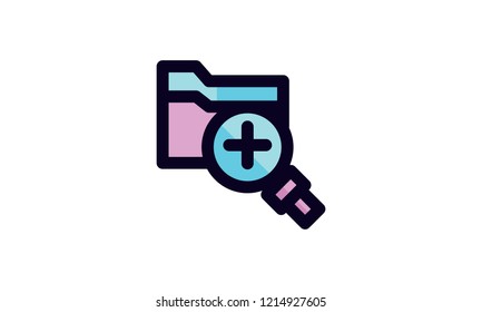 Search Icon Template Vector Sign Design