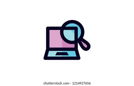 Search Icon Template Vector Sign Design