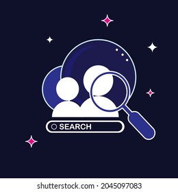 search icon that is designed to be more unique with the times. this icon also has a more interesting shape. Please download this icon, then you can add or edit some items in it. 