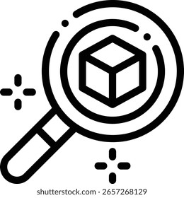 search icon. Thin Linear Style Design Isolated On White Background