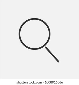 Search Icon in trendy flat style isolated on grey background. Magnifying glass symbol for your web site design, logo, app, UI. Vector illustration, EPS10.