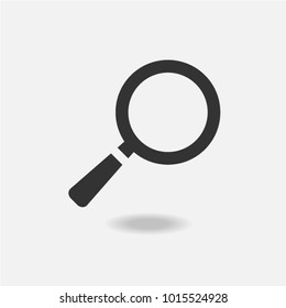 Search Icon in trendy flat style isolated on grey background. Magnifying glass symbol for your web site design, logo, app, UI. Vector illustration, EPS10.