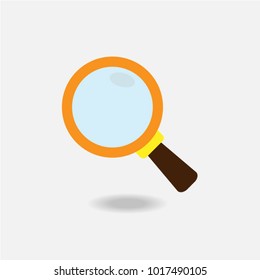 Search Icon in trendy flat style isolated on grey background. Magnifying glass symbol for your web site design, logo, app, UI. Vector illustration, EPS10.