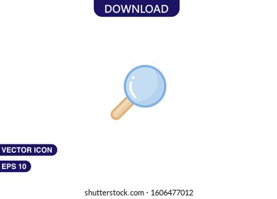 Search icon in trendy flat style isolated on white background vector illustration