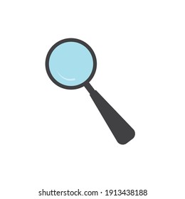 Search Icon in trendy flat style isolated on grey background. Magnifying glass symbol for your web site design, logo, app, UI. Vector illustration, EPS10.