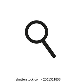 Search Icon in trendy flat style isolated on grey background. Magnifying glass symbol for your web site design, logo, app, UI. Vector illustration,