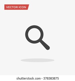 Search Icon in trendy flat style isolated on grey background. Magnifying glass symbol for your web design, logo, UI. Vector illustration, EPS10.