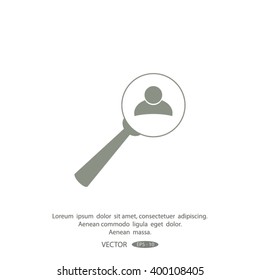 Search icon. Vector icon