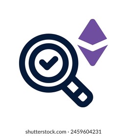 search icon. vector dual tone icon for your website, mobile, presentation, and logo design.