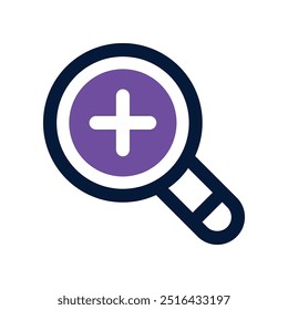 Icono de búsqueda. Icono de Vector de doble tono para su Sitio web, móvil, presentación y diseño de logotipo.