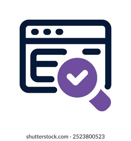 Suchsymbol. Vektorsymbol mit zwei Tönen für Ihre Website, Ihr Handy, Ihre Präsentation und Ihr Logo-Design.