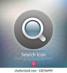 Search icon. Vector. Eps 10.
