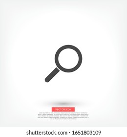 Search icon Vector Eps 10 Lorem Ipsum Design Flat magnifier illustration