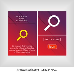 Icono de búsqueda Vector Eps 10 Lorem Ipsum Diseño Ipsum Ilustración plana