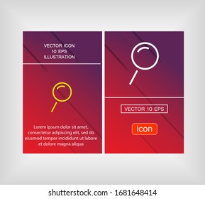 Search icon. Vector Eps 10 . Lorem Ipsum Design Flat