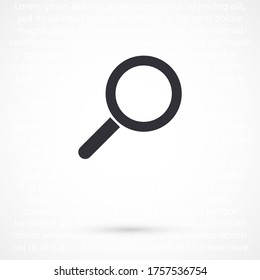 Suchsymbol Vector Eps10 Lorem Ipsum Design Flache Lupe Illustration
