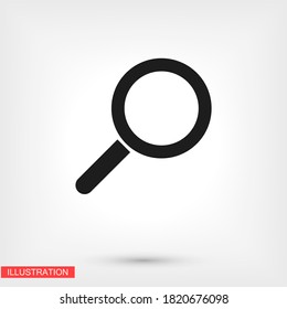 Search icon Vector  Eps 10  Lorem Ipsum Design Flat magnifier illustration