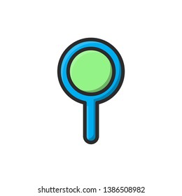 search icon vector fill line style. icon for ui